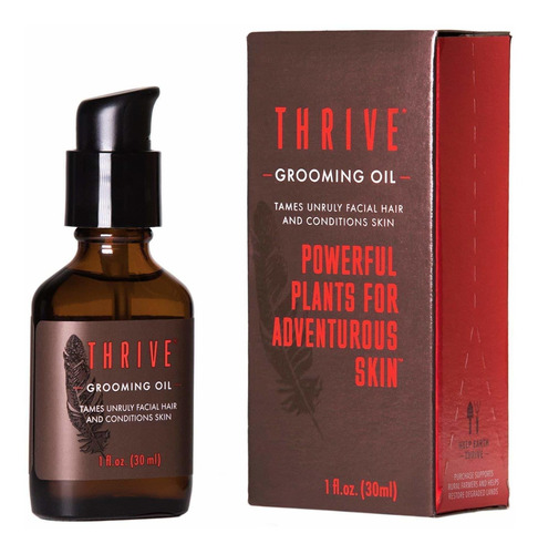 Thrive Aceite Natural Para Barba Para Hombres  Acondicionad