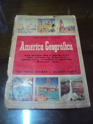 Libro Album Colecc America Geografica Ed Sigmar 