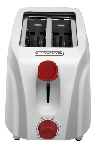 Imagen 2 de 7 de Tostadora Black+decker Tr200 Blanca 220v