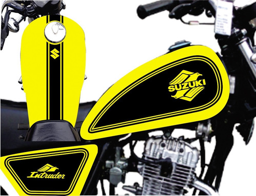 Adesivo Tanque Lateral Intruder 125 Mod. 34e Kit 6 Adesivos