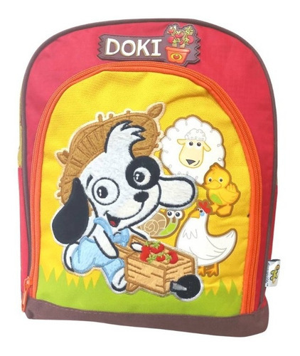 Mochila Espalda Doki -discovery Kids- 12 Pulgadas-art. 79218 Color Naranja