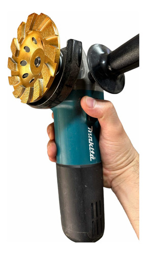 Rebolo Diamantado 115mm Turbo Mármore,granito , Concreto Cor Dourado