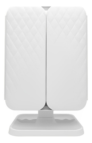Espejo De Maquillaje Usb Triple Touch Luztactil Marco Blanco Blanco