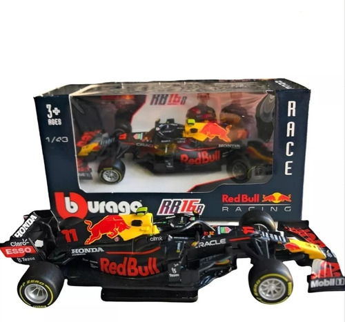 Burago 1:43 Red Bull F1 Rb16 Fórmula 1 Sergio Checo Pérez