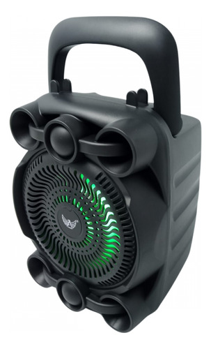 Caixa De Som Bluetooth Led Rgb Usb Cartão Tf Alta Qualidade Cor Preto 110v/220v