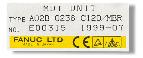 Fanuc Mdi Unit A0b-0236-c120 Teclado (Usado)