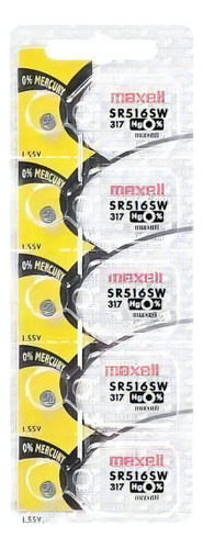 Pilha 317 Sr516sw 1,5v Maxell C/5 Un