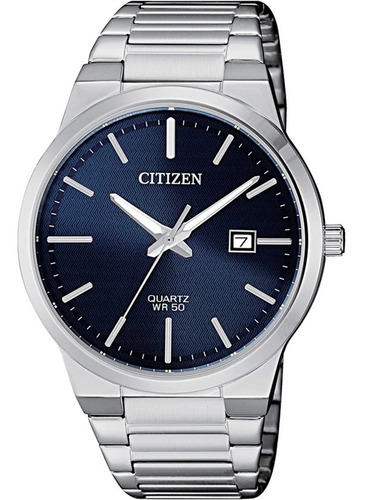 Reloj Citizen Bi506051l Original Plateado Para Hombre Color de la correa Gris Color del bisel Gris Color del fondo Azul
