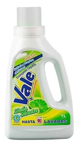 Imagen 1 de 4 de Detergente Liquido Para Ropa Vale Limon 1l