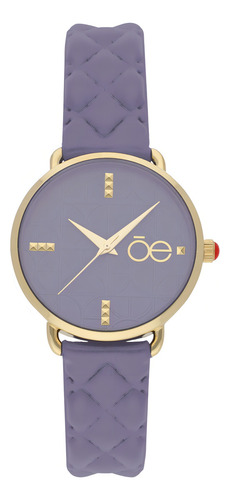 Reloj Cloe Mae Con Correa Fondo Lila