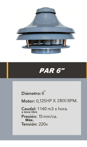 Extractor Para Parrilla Ø 6i 150 Cm Potenciado Envio Gratis