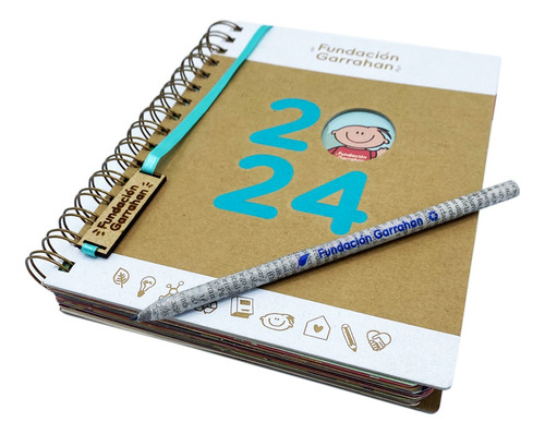 Combo Regalos Agenda Calendario 2024 - Fundación Garrahan