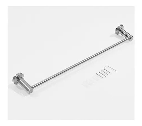 Imagen 2 de 3 de Porta Toalla Toallero Barra 60 Cm Acero Inoxidable