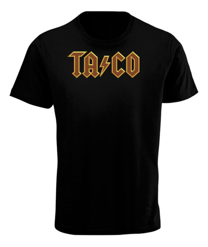 Playera Para Hombre Estampada Taco Letras