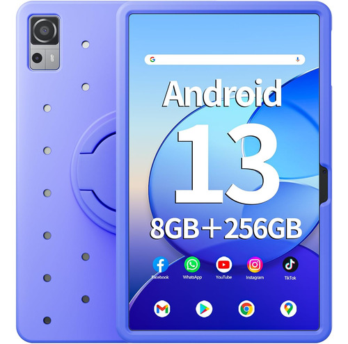 Naclud Tableta De 12 Pulgadas, 8gb Ram 256gb Rom Android 13 