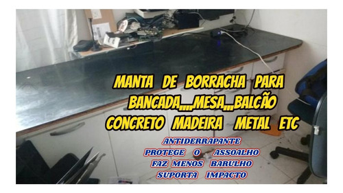 Piso De Borracha 3mm Para Forrar Chão Uso Geral 6.00x1.00mts