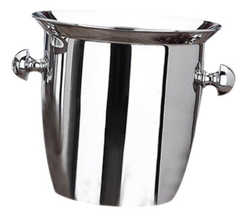 Cubo De Hielo De Acero Inoxidable Con Mango Duradero Para 5l
