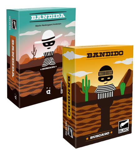 Combo Bandido + Bandida Juego De Cartas Cooperativo Buró