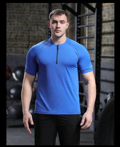 Camiseta Deportiva De Secado Rápido Para Hombre Con Cuello A