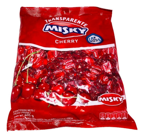 Caramelos Misky Cherry 405 Grs Srj