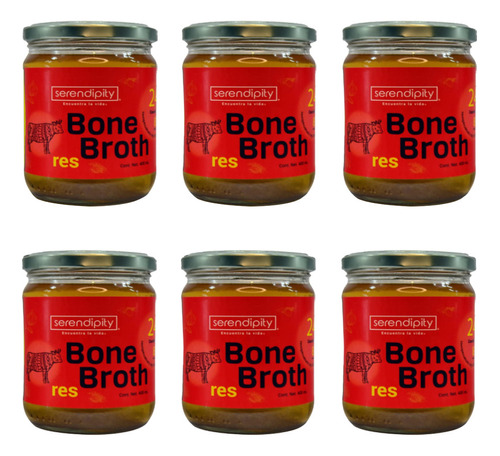 Caldo De Huesos Bone Broth 6 Pack Sabor Res