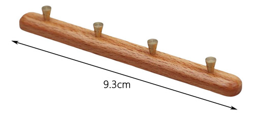 Perchero De Pared A Escala 1/6, Perchero De Madera Para
