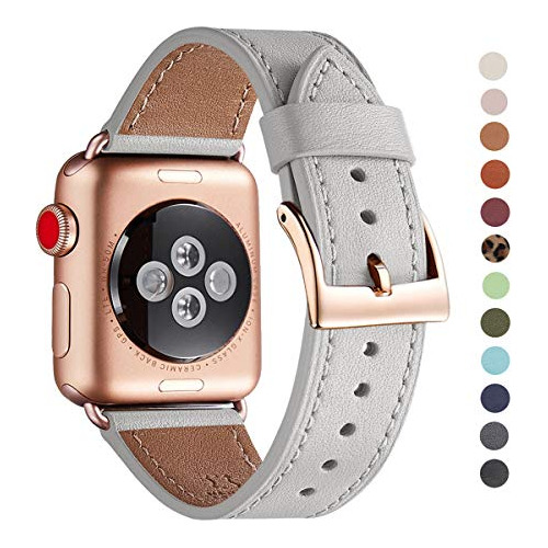 Banda Compatible De Iwatch 42mm 44mm Top De Cuero De Gr...