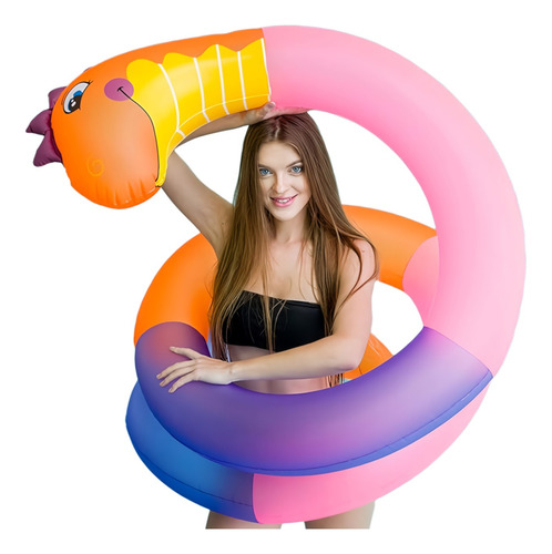 Flotador Fideo Inflable Serpiente Piscina Playa Verano