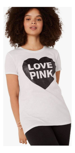 Playera Pink Victorias Secret Original Algodón