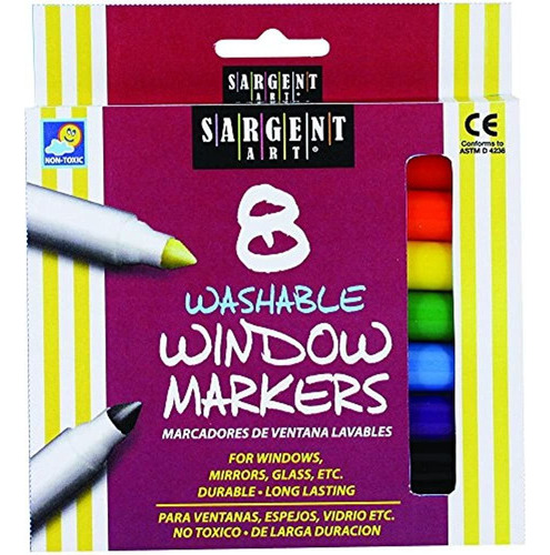 Sargent Art 22 - 1567 8 Unidades De Marcadores Lavables Para