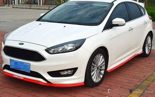 Bumper Lip Faldon Carbono Rojo Paragolpe Delantero 2.5m L84