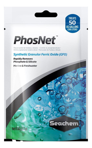 Phosnet 50g/100ml Até 400 L Removedor De Fosfato E Silicato