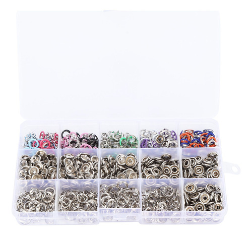 Presione Stud 200 Juegos De Broches Huecos De Metal Con Punt