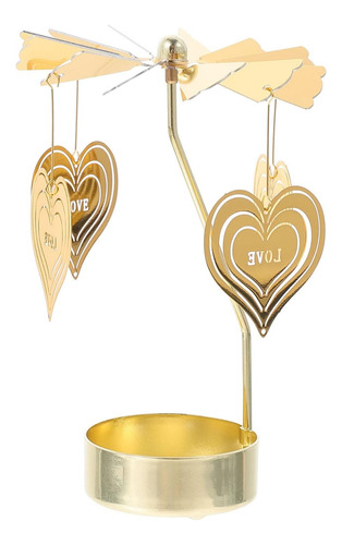 Candelabro Giratorio Navidad Corazón Amor Decoración Velas B