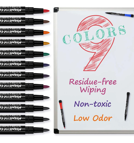 Marcadores Jr.white, Juego De 9/colores Surtidos