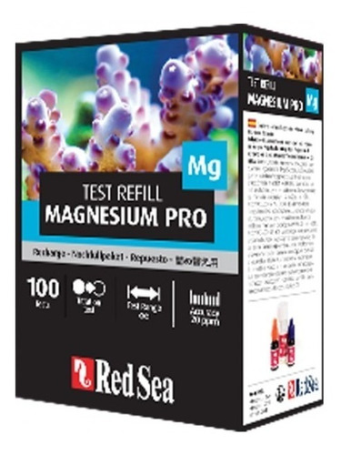 Refil Teste Magnesio Pro Red Sea Rcp Aquário Marinho