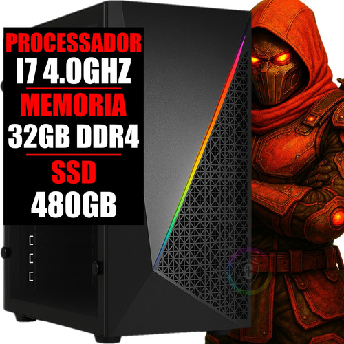 Pc Gamer Ddr4 Intel Core I7 4.0ghz / 32gb Ram / Ssd 480gb