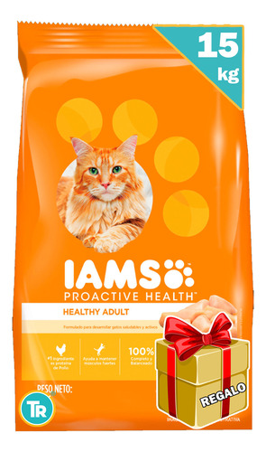 Alimento Iams Gato 15kg + Salsa Y Envío Gratis