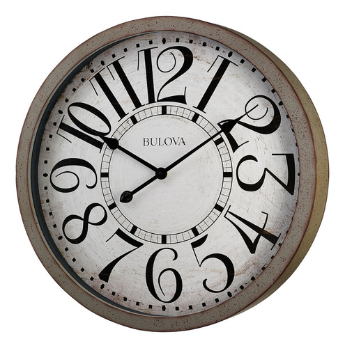 Bulova C Westwood - Reloj De Pared, Color Gris Antiguo