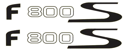 Par Emblema Adesivos Compatível Com F800s Amarela Bwf800s01