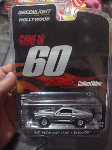 Greenlight Hollywood 2016 67 Ford Mustang Eleanor Gris  2