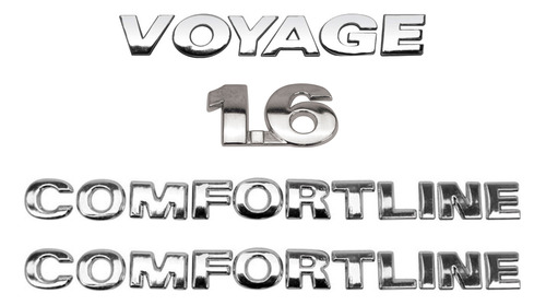 Emblemas Voyage 1.6 + Laterais Comfortline - G6 - 2013 À 17