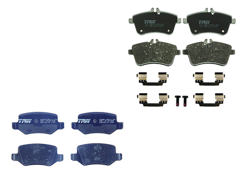 Kit Balatas 4 Llantas Trw Mercedes B200 2010 2 Orgánicas Tr