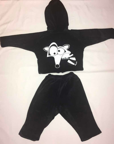 Conjunto De Plush Negro Zorro Bebe