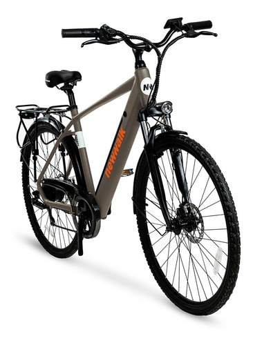 Bicicleta Eléctrica City Bike I Hombre Gris Mate Aro 700cc