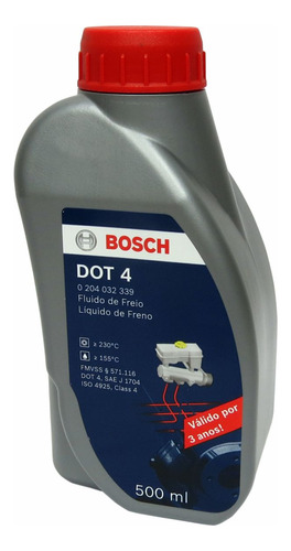 Fluido Freio Dot4 500ml Original Bosch 0204032339