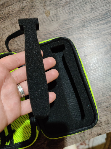 Estojo De Armazenamento Para Philips Oneblade Qp2530/2520 Preto/verde