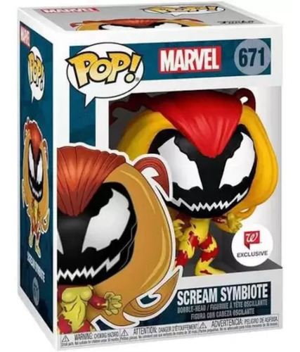Funko Pop! Marvel - Scream Symbiote - 37474 - Cor Unica