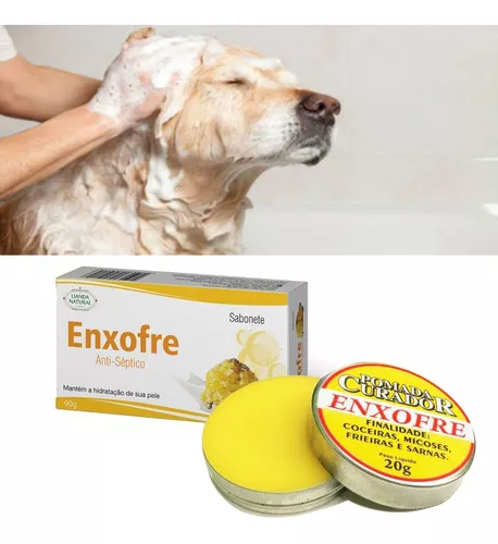 Kit de jabón y pomada de azufre para la sarna que pica en mascotas y humanos,  fragancia suave, tipo de embalaje normal