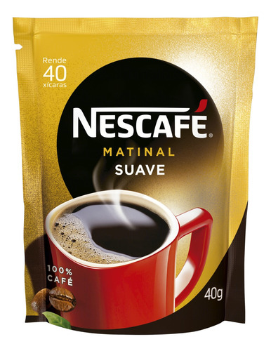 Café Suave Nescafé Matinal Sachê 40g